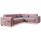 Miuform Ružičasta sklopiva/s prostorom za odlaganje kutna garnitura (s desnim kutom/u obliku slova L) Classy Sophie – | shoptok.hr