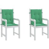  Jastuci za vrtne stolice 2 kom zeleni 100x50x3 cm od tkanine | shoptok.hr