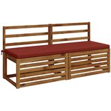  Jastučić za klupu SOEST 100% poliester Crvena 140 x 50 x 5 cm Slike