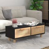  Stolić za kavu crni 80x40x30 cm konstruirano drvo i borovina | shoptok.hr