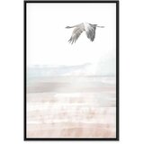  Slika - Crane\'s Flight (1 Part) Vertical 80x120 U crnom drvenom okviru | shoptok.hr