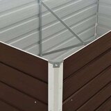  Povišena vrtna gredica smeđa 160 x 80 x 77 cm pocinčani čelik | shoptok.hr