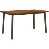  140 x 80 x 75 cm Čvrsto drvo akacije Prirodna i kava Pravokutni | shoptok.hr
