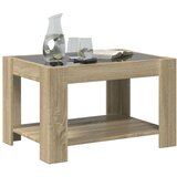  Stolić za kavu LED boja hrasta 73x53x45 cm konstruirano drvo | Eponuda.com