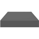  Plutajuće zidne police 4 kom sjajne sive 40 x 23 x 3,8 cm MDF | Eponuda.ba
