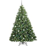 vidaXL Umjetno božićno drvce s stalakom Zelena 210 cm PE i PVC | shoptok.hr