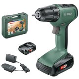 Bosch Akumulatorski vrtalnik BOSCH UniversalDrill 18 (18 V, 2 x Li-Ion baterija 1,5 Ah, 0–1.450 vrt./min) | Shoptok.si