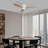  ZEVENTI - LED plafonski ventilator VENTORA LED/24W/230V Wi-Fi Tuya bela/hrast + daljinski upravljač | Eponuda.com