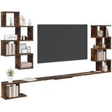  Polica za TV na zidu Dimljeni hrast 200 x 15 x 94 cm | shoptok.hr