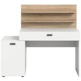 XXXL Pisalna Miza Match, Bela/hrast | Shoptok.si