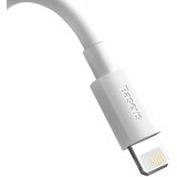 Baseus Simple Wisdom Data Cable Kit USB v Lightning 2.4A (2 kosa/set) 1,5 m, bel | Shoptok.si