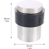 Wagner talni blažilnik za vrata, Ø 35 mm, de 2 kosa, višina 40 mm, srebrne/črne barve | Shoptok.si