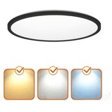  LED Kupatilsko stropno svetlo NIVERA LED/12W/230V IP54 prečnika 22,5 cm crno | Eponuda.com