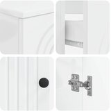  Set kupaonskih ormara od 4 dijela ALKMAAR Bijela visokog sjaja | shoptok.hr