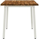  80 x 80 x 75 cm Čvrsto drvo akacije Prirodna i bijela | shoptok.hr