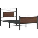 vidaXL Posteljni okvir brez vzmetnice hrast 80x200 cm inženirski les | Shoptok.si