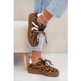 Boto Women's sneakers in leopard print on platform with decorations brown Vinness | Shoptok.si