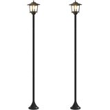  Set uličnih lampi with LED Bulb 2 kom. Crna 16 x 16 x 156 cm | Eponuda.com