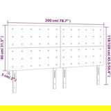  Uzglavlje 4 kom svjetlosivi 100x5x78/88 cm baršunasti | shoptok.hr