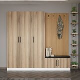 Hanah home Cipelarnik Noah-8302, 225x210x35 cm, Boje hrasta | ePonuda.com