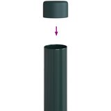  Stup za ogradu 2 pcs Zelena 50 cm Čelik s praškastim premazom | shoptok.hr