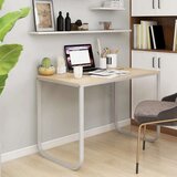 vidaXL Stol za računalo bijeli i boja hrasta 110x60x73 cm od iverice Cijene