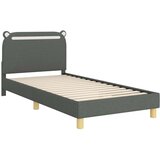  Otroški posteljni okvir z vznožjem Temno siva 80 x 200 cm blago, (5000104669) | Shoptok.si