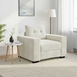 SOFA fotelja krem 100x78x80 cm baršun - Krema 1 100 cm | shoptok.hr