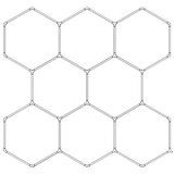  Hexagon LED tube 8 heads light 280W 6500K 2450*2360mm Cene