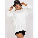 Fashion Hunters Basic white plus size cotton blouse Cene