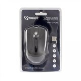 S Box Miška optična brezžična USB WM-373 črna WM-373B | Shoptok.si