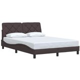  Okvir za krevet bez madraca tamnosmeđi 140 x 190 cm od tkanine | shoptok.hr