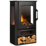 Klarstein Bormio Panorama, električni kamin, 1000/2000 W, termostat, crni | shoptok.hr