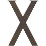  Noge jedilne mize v obliki črke X 2 kosa 50x(72-73) cm jeklo, (21828593) | Shoptok.si