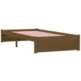  Posteljni okvir medeno rjav iz trdnega lesa 90x190 cm 3FT, (20643464) | Shoptok.si