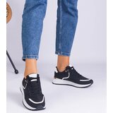 Gemre Black women's sneakers with a gold insert Ezela | shoptok.hr