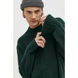 Abercrombie & Fitch Pulover moški, zelena barva