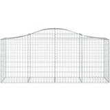  Lučne gabionske košare 9 kom 200x50x80/100 cm pocinčano željezo | shoptok.hr