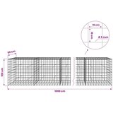  Gabion s žicom debljine 5 mm i mrežom 10x10 cm 1000x50x100 cm - 50 cm 100 cm 1000 cm | shoptok.hr