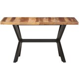 vidaXL Blagovaonski stol 140 x 70 x 75 cm od masivnog drva i šišama | shoptok.hr
