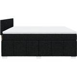  Krevet s oprugama i madracem crni 200x200 cm od tkanine | shoptok.hr