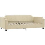 vidaXL Raztegljiva postelja krem 100x200 cm blago, (20792463) Cene