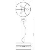  Luster na sajli GLUM 3xE27/60W/230V crn | Eponuda.com