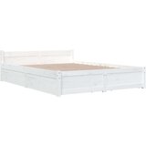 Posteljni okvir s predali bel 140x200 cm, (20645681) | Shoptok.si