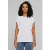 Urban Classics Women's T-shirt with extended shoulder 2-Pack white+blue-purple Cene
