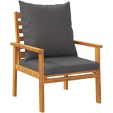 Maison Chic Vrtni Stoli - Stol za vrt 2 kosa z blazino trden akacijev les JS528, (21877328) Cene
