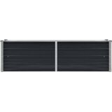  Povišena vrtna gredica antracit 160x40x45 cm pocinčani čelik | shoptok.hr