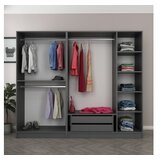 Hanah home Ormar Kale 225x210x52cm Crni | Eponuda.ba