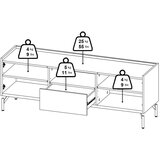 Tvilum Smeđa TV komoda u dekoru hrasta 147x54x41 cm Bergen – | shoptok.hr