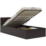 Maison Chic Dvižni Posteljni okvir - Enojna postelja - Postelja za odrasle sivo umetno usnje 100x200 cm, (21695217) | Shoptok.si